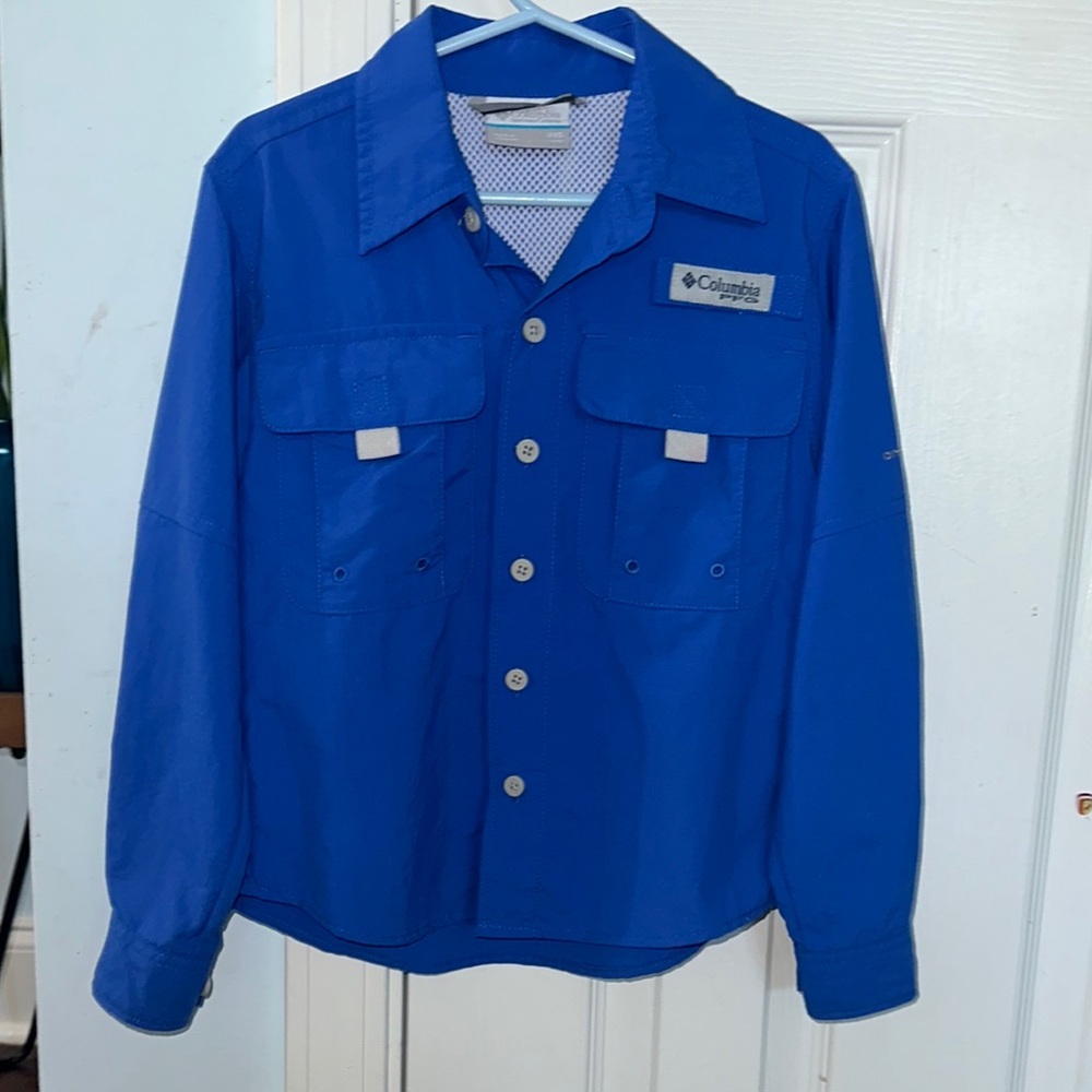 Columbia Boys Blue Shirt Size XXS (4/5)